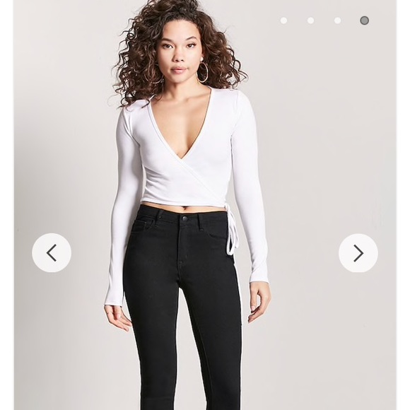 forever 21 wrap shirt